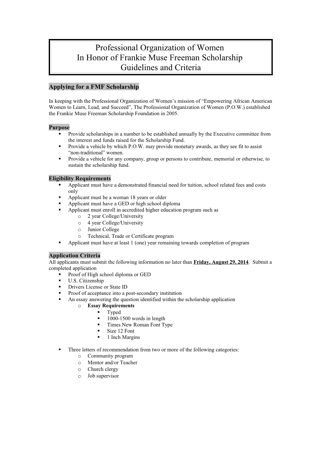 Essay Scoring Sheet for Nbmbaa Graduate Student Scholarship