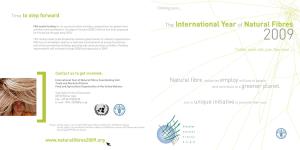 The International Year of Natural Fibres Activities and Coordination