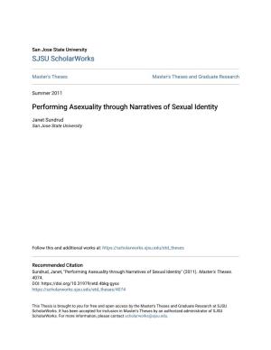 Performing Asexuality Through Narratives of Sexual Identity