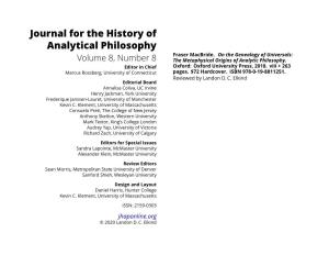 The Metaphysical Origins of Analytic Philosophy