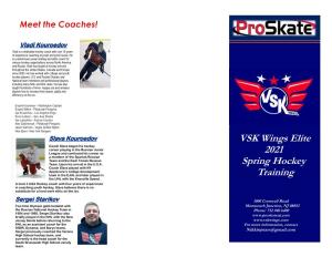 VSK Wings Elite 2021 Spring Hockey Training