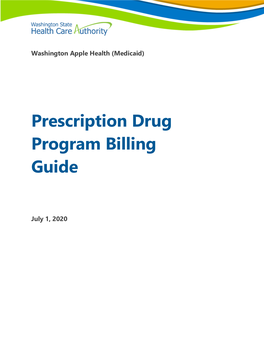 Prescription Drug Program Billing Guide
