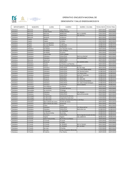 Encuesta Nacional De Demografía Y Salud Endesa/Mics/2019