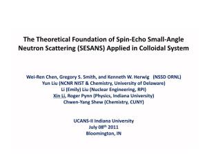 The Theoretical Foundation of Spin-Echo Small-Angle Neutron