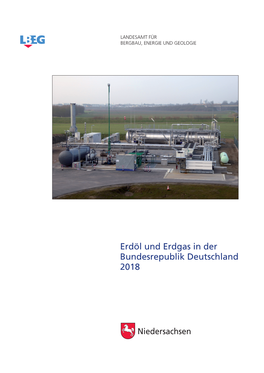 Erdöl Und Erdgas in Der Bundesrepublik Deutschland 2018