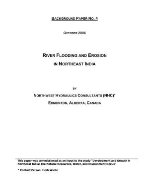 River Flooding and Erosion in Northeast India
