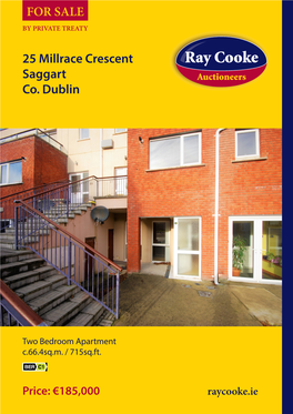 25 Millrace Crescent Saggart Co. Dublin for SALE