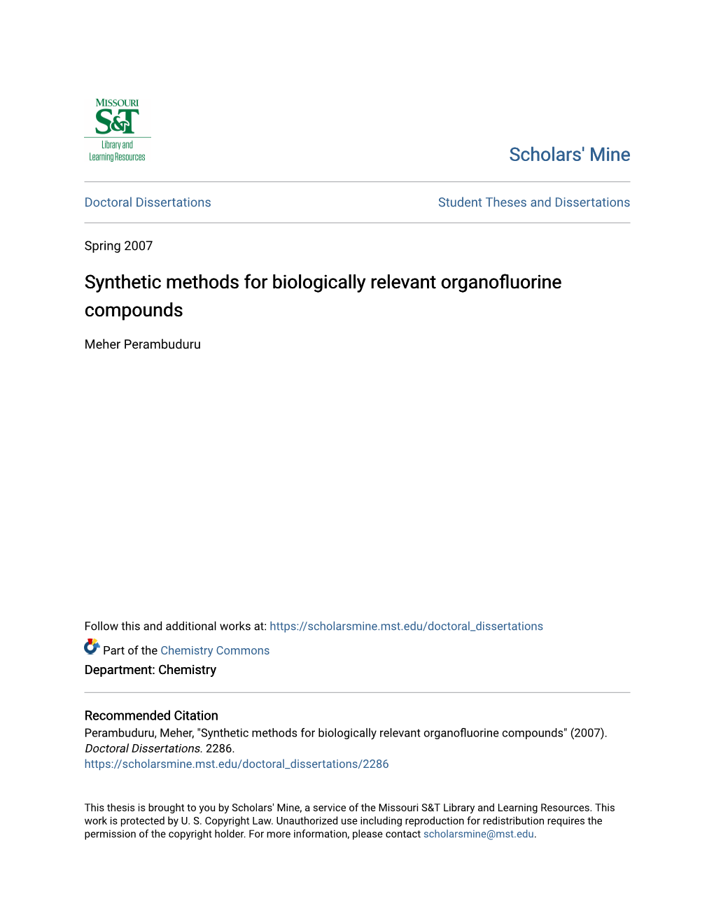 Synthetic Methods for Biologically Relevant Organofluorine Compounds