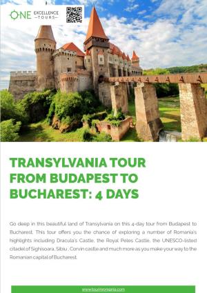 Transylvania Tour from Budapest 4 Days.Cdr