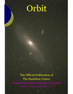 The Official Publication of the Hamilton Centre, Royal Astronomical Society of Canada Volume 48, Issue 9: September, 2016