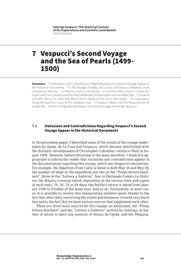 7 Vespucci's Second Voyage and the Sea of Pearls
