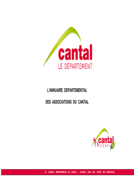 L'annuaire Departemental Des Associations Du Cantal