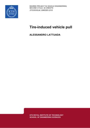 Tire-Induced Vehicle Pull