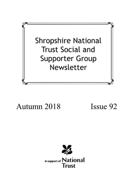 Autumn 2018 Newsletter