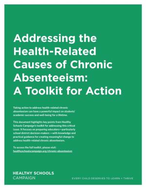 Toolkit for Addressing Health-Related Causes of Chronic Absenteeism