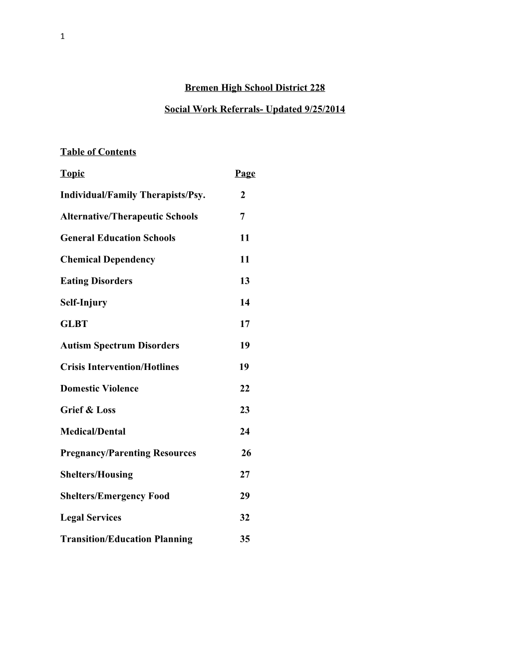 Bremen High School District 228