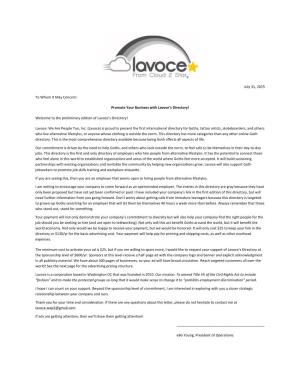 Lavoce's Directory