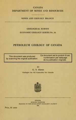 Petroleum Geology of Canada