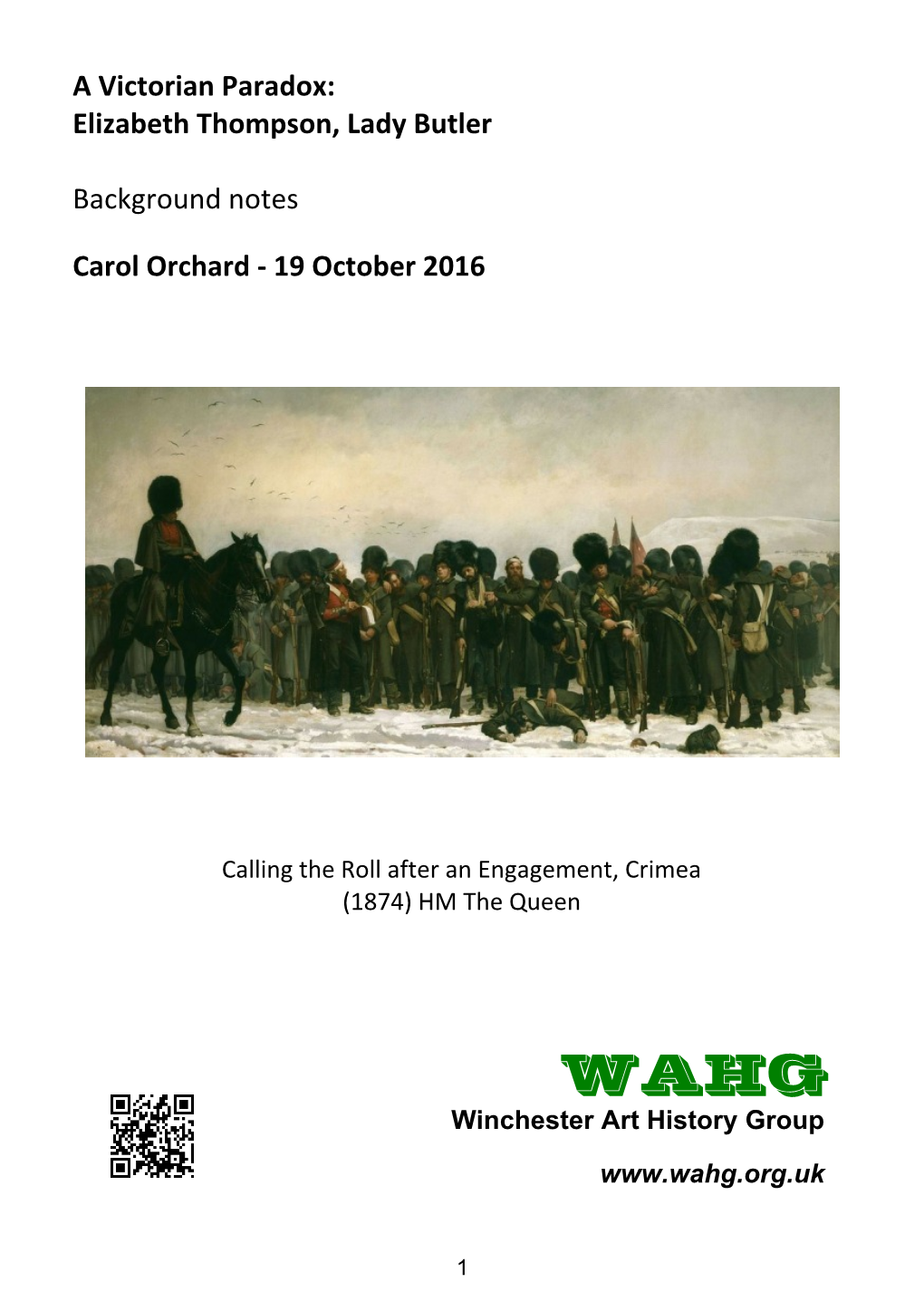 Carol Orchard October 2016