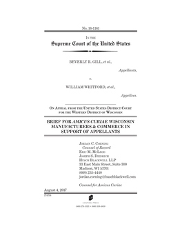 Brief Amicus Curiae of Wisconsin Manufacturers