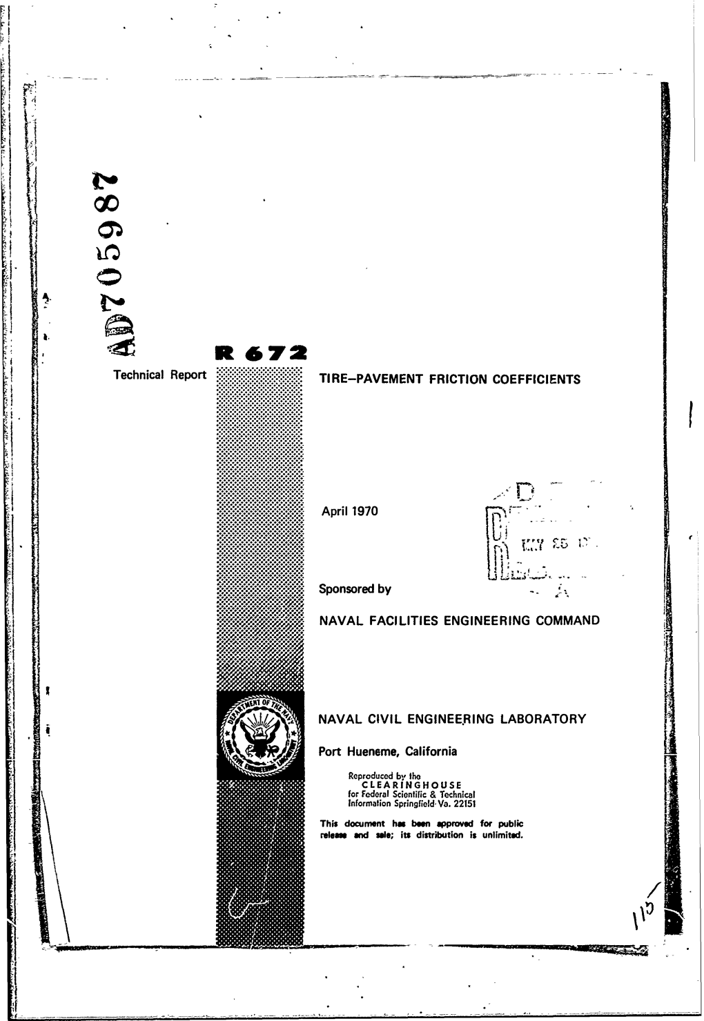 Tire-Pavement Friction Coefficients