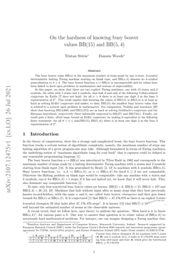 On the Hardness of Knowing Busy Beaver Values BB (15) and BB (5, 4)