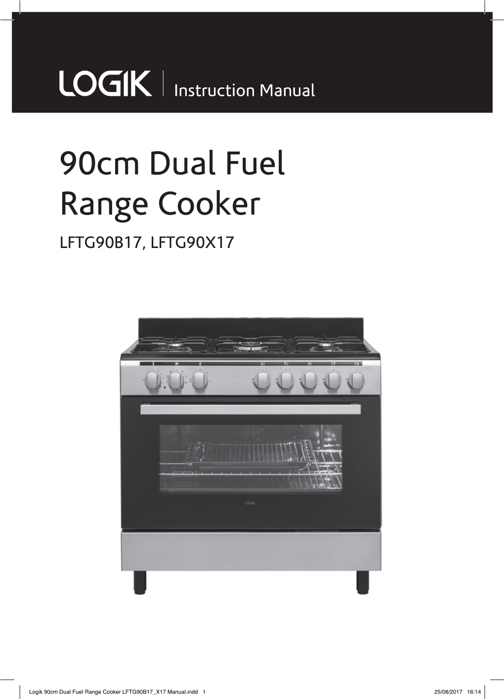 90Cm Dual Fuel Range Cooker LFTG90B17, LFTG90X17