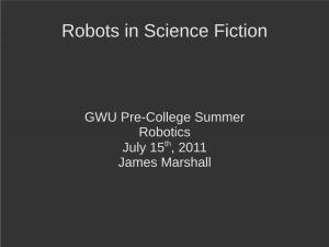 Robots in Science Fiction