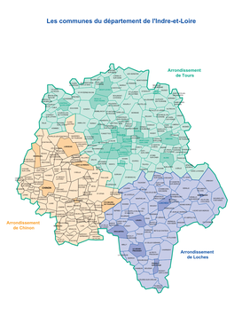 Les Communes Du Département De L'indre-Et-Loire