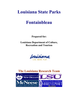 Louisiana State Parks Fontainbleau