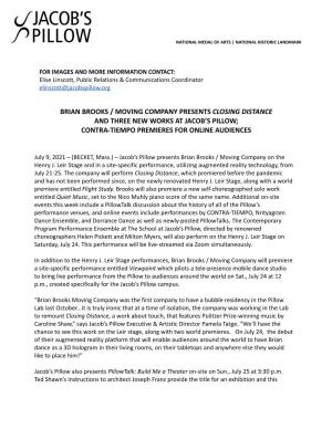 Brian Brooks Press Release for Review