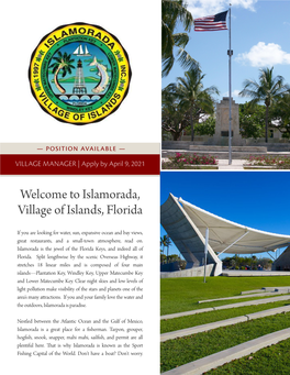 Welcome to Islamorada, Village of Islands, Florida