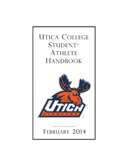 Utica College Student- Athlete Handbook