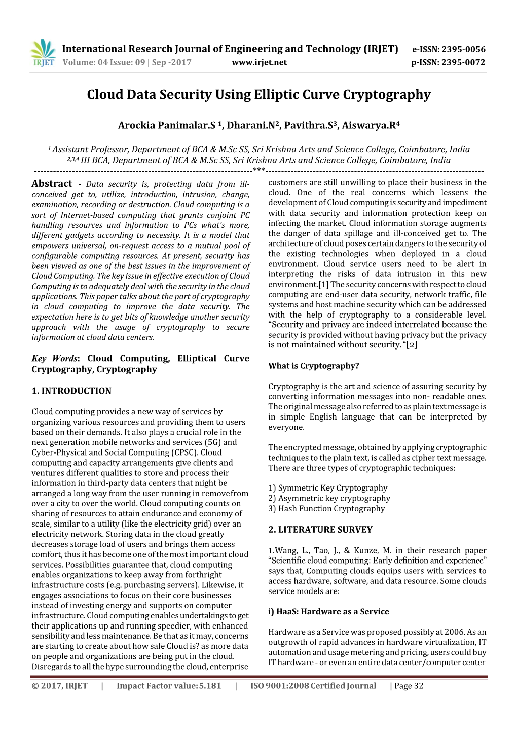 Cloud Data Security Using Elliptic Curve Cryptography