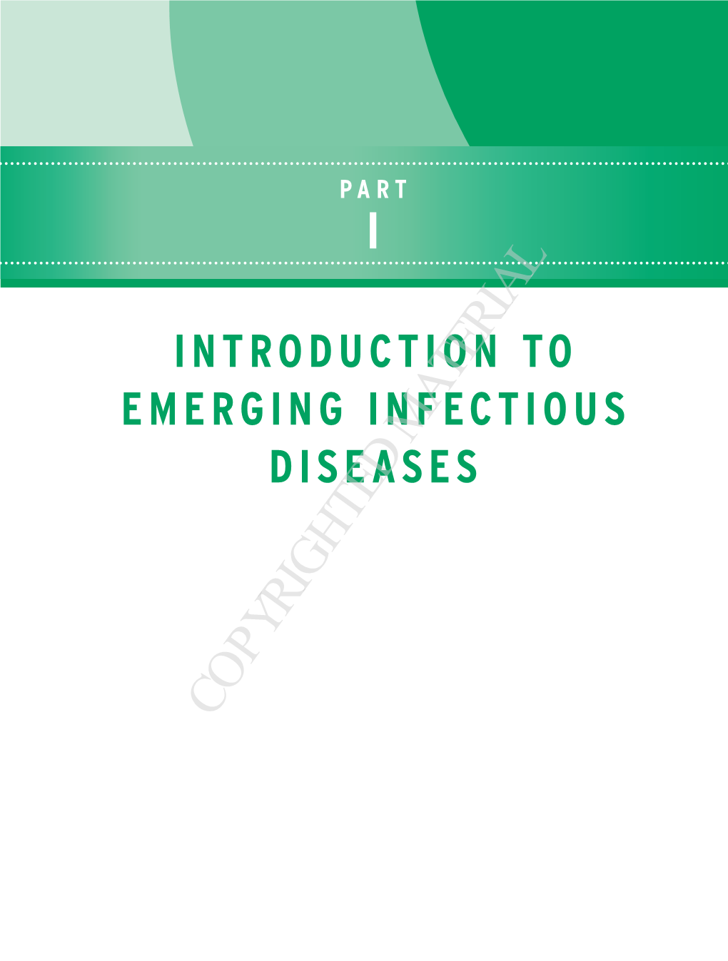 Infectious Diseases Past and Present