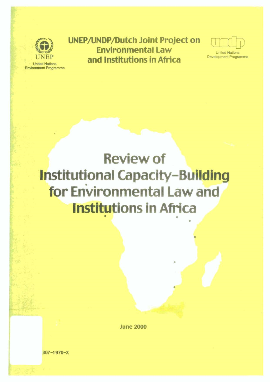 Review of Institutional Capacity-Building for Environmental Law and Institutions in Africa