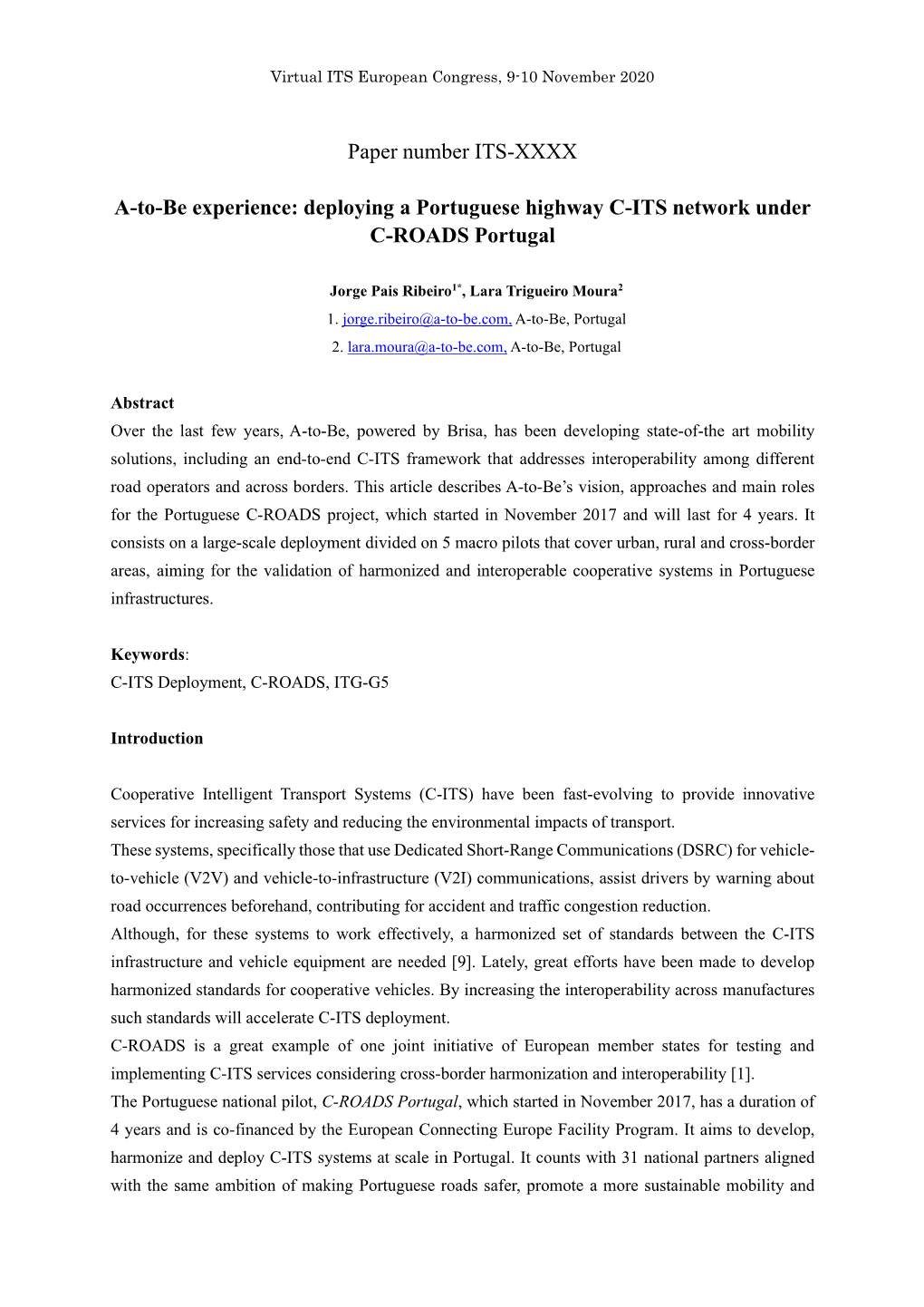 Deploying a Portuguese Highway C-ITS Network Under C-ROADS Portugal