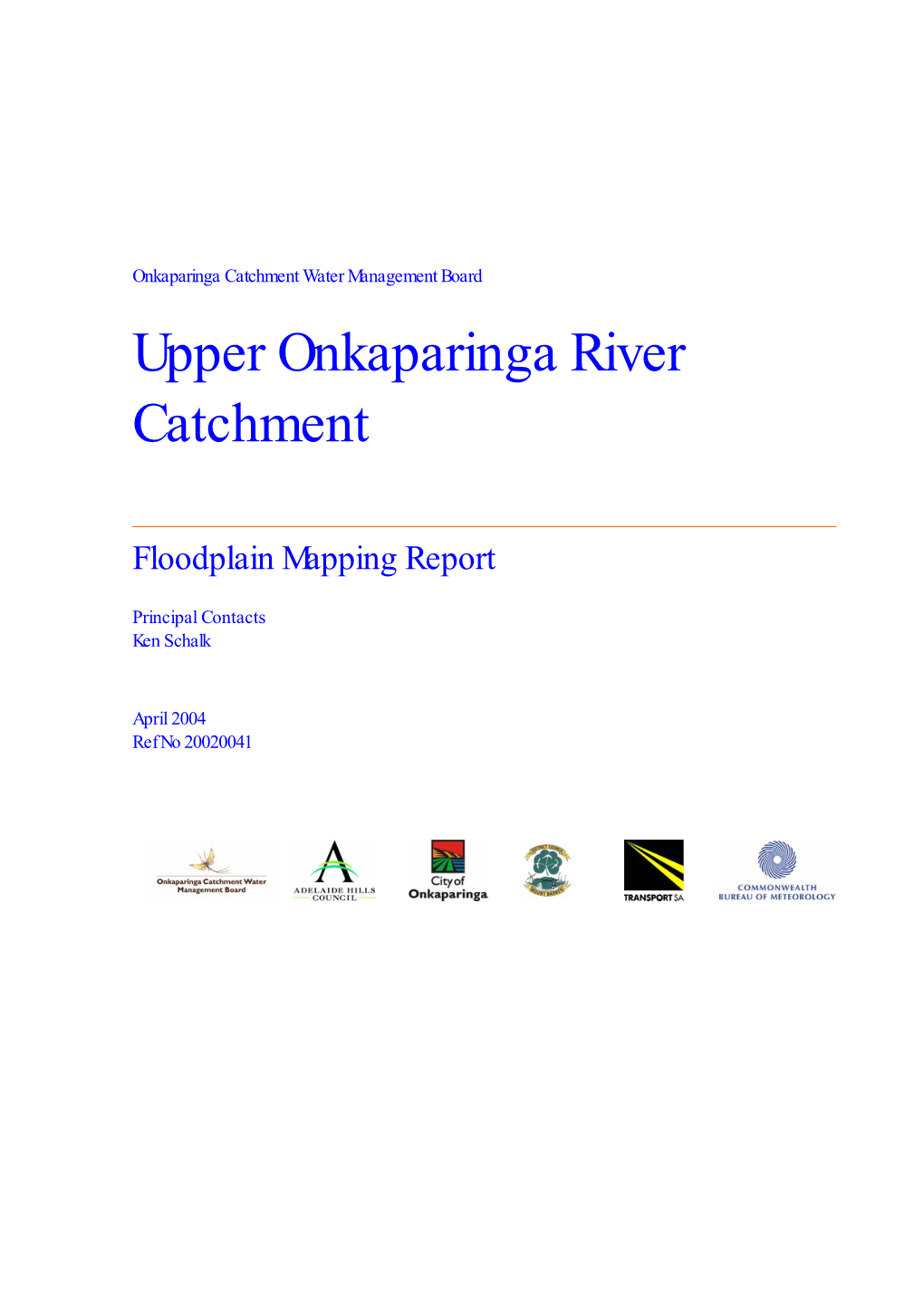 Upper Onkaparinga River Catchment