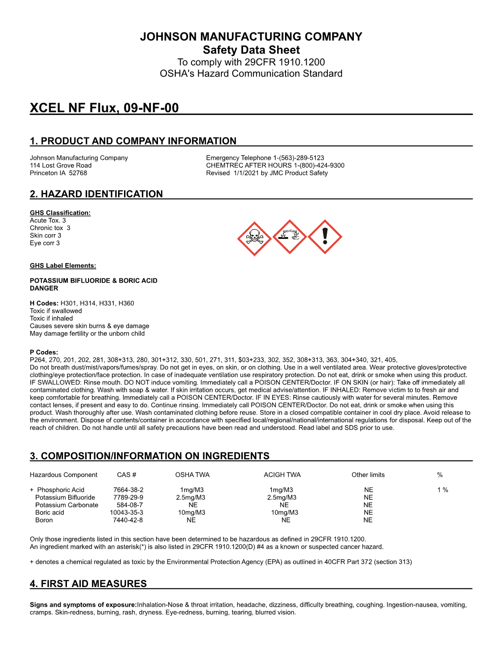 XCEL NF Flux, 09-NF-00