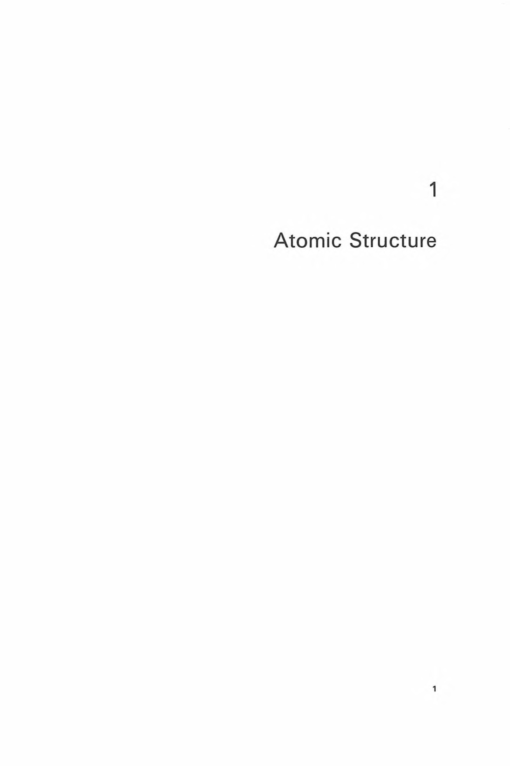 Atomic Structure