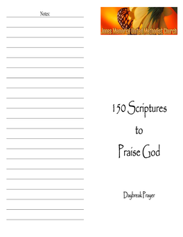 150 Scriptures to Praise