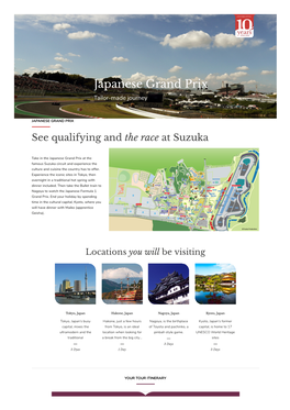 Japanese Grand Prix Tailor-Made Journey