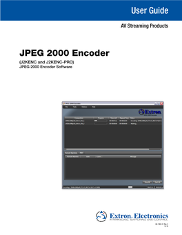 JPEG 2000 Encoder User Guide