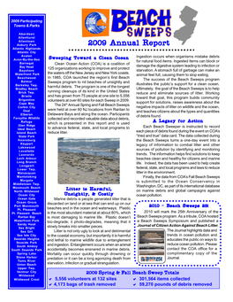 2009 Beach Sweeps Report.Pdf