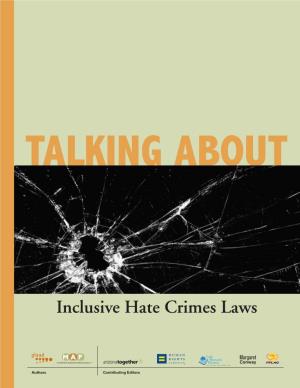 Talking About Inclusive Hate Crimes Laws