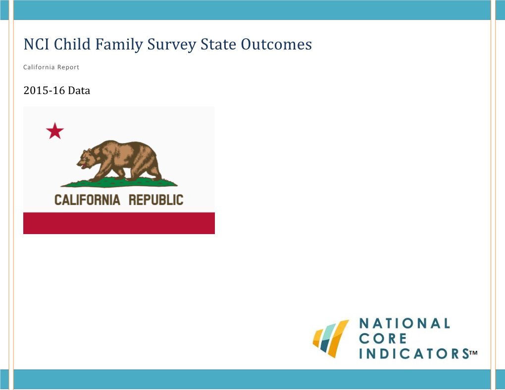 NCI Child Family Survey State Outcomes