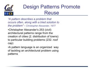 Design Patterns Promote Reuse