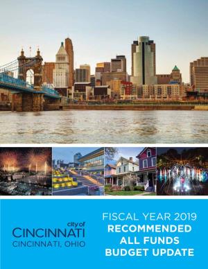 City of Cincinnati Budget Book Update.Book
