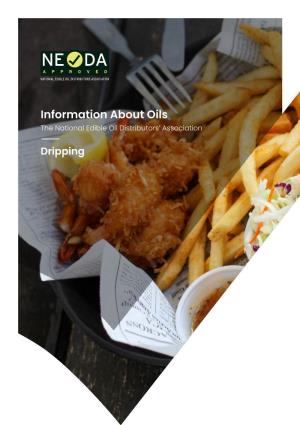 Information About Oils the National Edible Oil Distributors’ Association