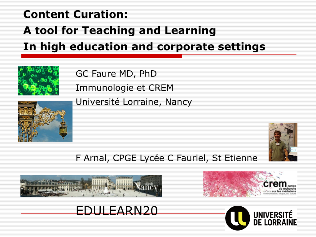 EDULEARN20 Objectives and Challenges